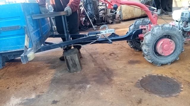 лучшая сцепка авто прицепа с мотоблоком.