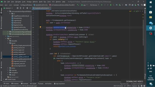 Update Email - Firebase смотреть онлайн