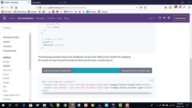 Bootstarp 4.2.1 Part 20 :: Borders, Clearfix, Colors, Display, Embeds, Overflow & Position смотреть онлайн