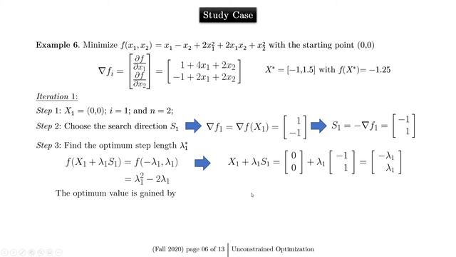 Unconstrained Optimization #3A: Descent Search Method - Steepest Cauchy with Armijo Line Search смотреть онлайн