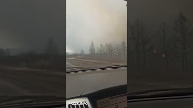 Горит дачное общество "Ренет" в Петропавловске смотреть онлайн