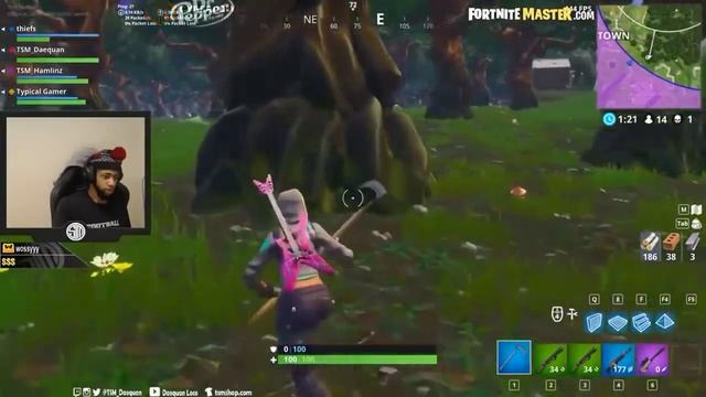 Ninja react's to THEIFS trying to SABOTAGE daquan med kit (FORTNITE BATTLE ROYAL смотреть онлайн