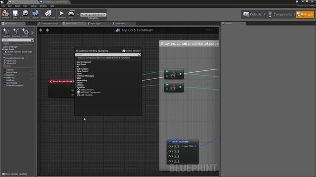 Unreal Engine 4. Blueprint. Урок 8 - Подсказка при наведении курсора. "Hint when cursor over" смотреть онлайн
