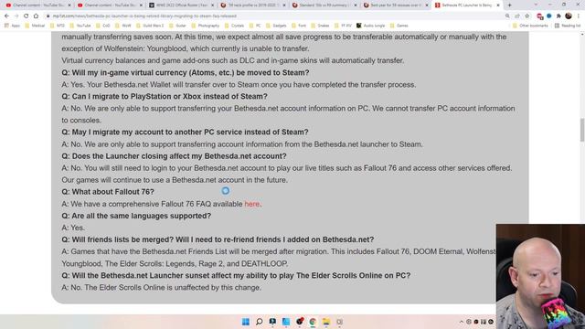 Bethesda PC Launcher Retiring With Migration To Steam Starting April смотреть онлайн