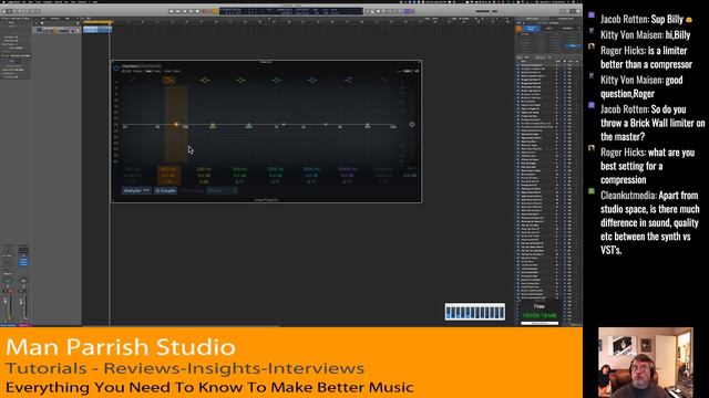 Compressors, Mastering and Questions answered - Man Parrish Studio Live Stream смотреть онлайн