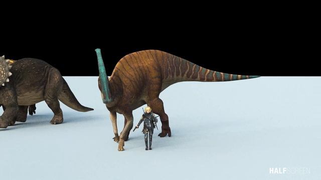 Dinosaurs and Prehistoric Animals Size Comparison in 3D! смотреть онлайн