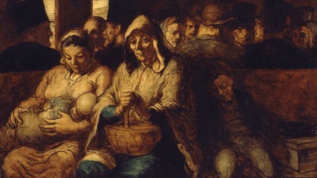 Вагон третьего класса, Оноре Домье ОБЗОРЫ КАРТИН смотреть онлайн