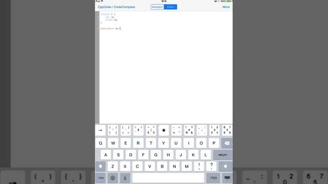 CppCode - offline C/C++ IDE & Compiler on iOS смотреть онлайн