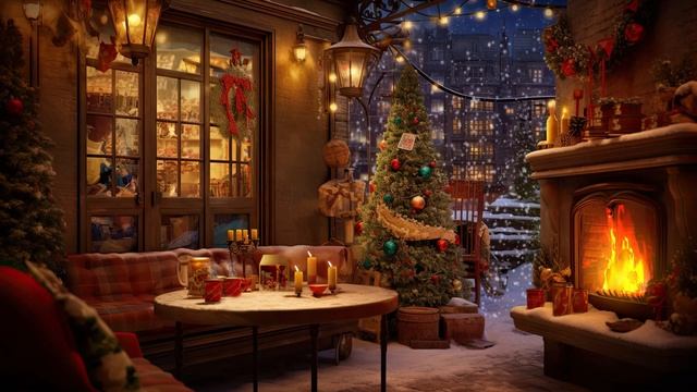 ❄ Snowy Night With Cozy Ambience ? Christmas Jazz 2024 for Good Sleep, Chillout & Stress Relief смотреть онлайн