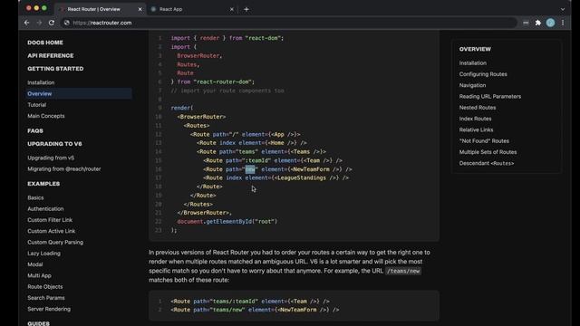 React Router v6 Tutorial - Dashboard example with Typescript смотреть онлайн