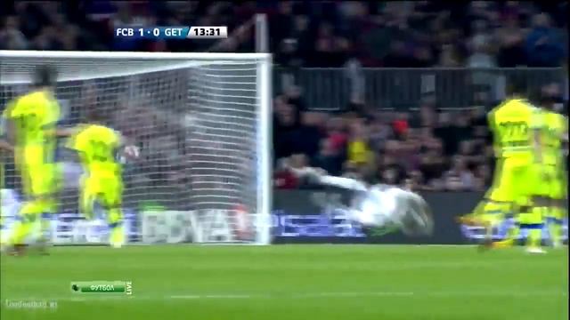 Барселона 1-0 Хетафе Гол Санчеса 10.04.12 смотреть онлайн