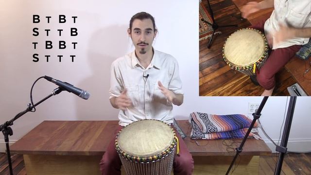 3 Essential Djembe/Hand Drum Rhythms for Beginner/Intermediate Level Players смотреть онлайн