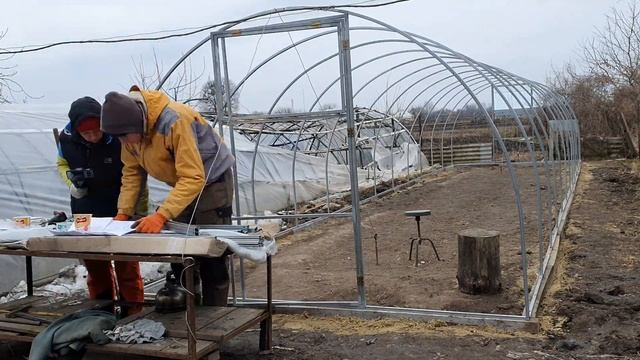 Готовая теплица из профиля смотреть онлайн