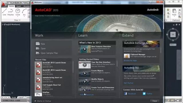 AutoCAD 2013 - Обмен информацией через социальные сети смотреть онлайн