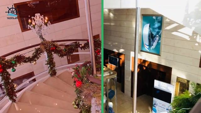 Рождественский яхт-клуб Монако. Yachts in Monaco. Аренда яхты смотреть онлайн