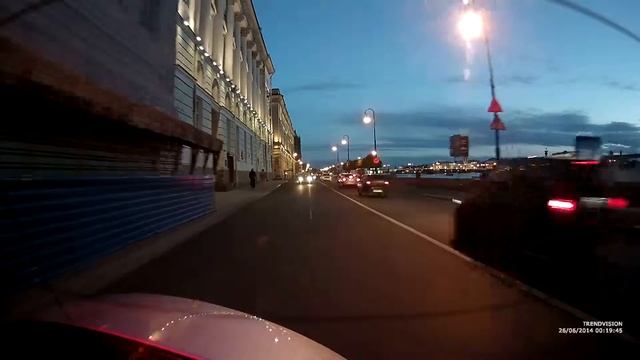 TV-703 GPS 2ch задняя камера ночь Дворцовая набережная