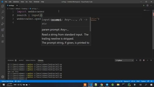 تعلم بايثون انشاء سكربت البحث في كوكل عن اي شي تريد webbrowser in python смотреть онлайн