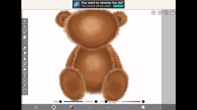 Урок рисования для начинающих в ibis Paint X | рисуем медвежонка смотреть онлайн