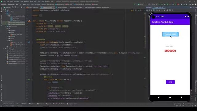 Tambah Uang - Data Binding - Android Studio - Java смотреть онлайн