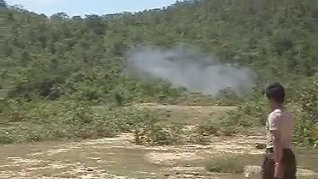 Shooting a Rocket Launcher at a cow (Cambodia) смотреть онлайн