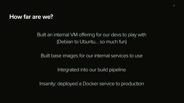Docker at Spotify смотреть онлайн