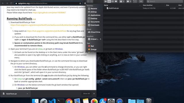 How to get BuildTools and a Spigot Server (1.16.4+) (MAC AND WINDOWS) (SIMPLE) смотреть онлайн