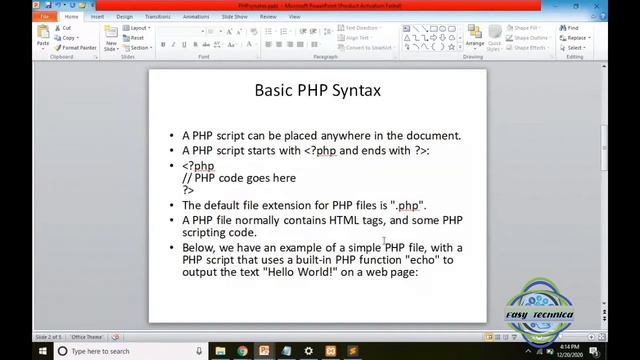 Basic Syntax In PHP | PHP Tutorial For Beginners | PHP Tutorial | PHP SYNTEX смотреть онлайн
