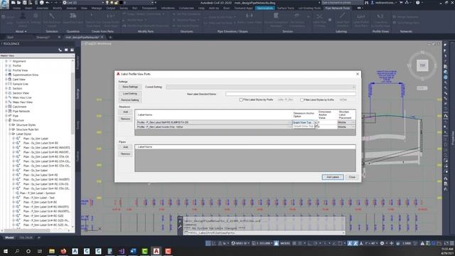 Pipe Network Productivity Tools - Label Profile View Parts смотреть онлайн
