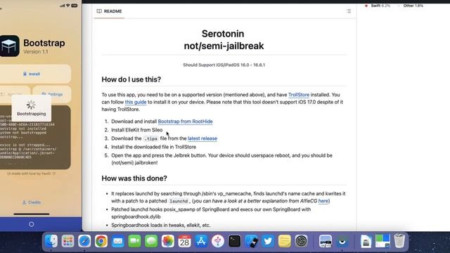 New Jailbreak Serotonin | iOS/iPadOS 16.0 - 16.6.1 | Brand New 2024 смотреть онлайн