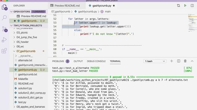 Tiny Python Projects: Ch 7 Pt 4 (Solution 2) смотреть онлайн