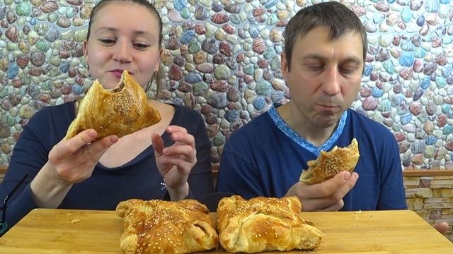 МУКБАНГ САМСА С ГОВЯДИНОЙ И СЛОЙКИ С КУРИЦЕЙ | MUKBANG SAMSA WITH BEEF AND CHICKEN PUFFS #мукбанг смотреть онлайн