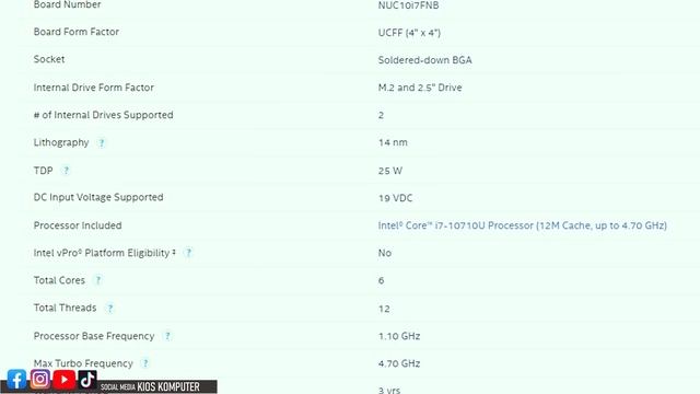@321 Biarpun KECIL Tapi POWERFULL | Feat INTEL NUC10i7FNB Mini Pc
