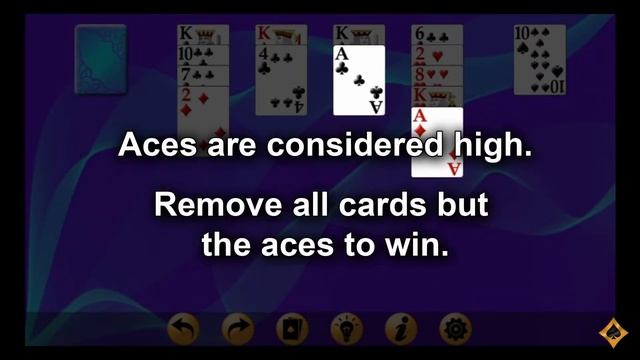 How to Play Aces Up Solitaire смотреть онлайн