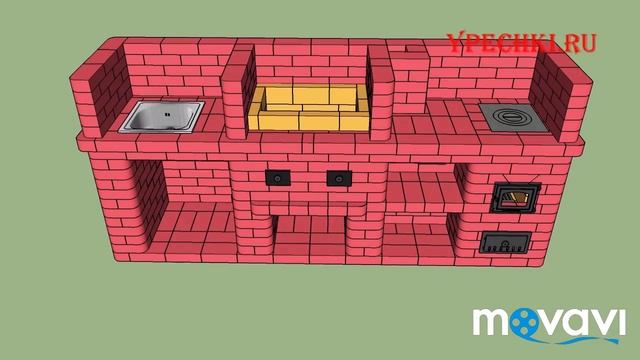 Барбекю из кирпича (мангал+казан)порядовка смотреть онлайн