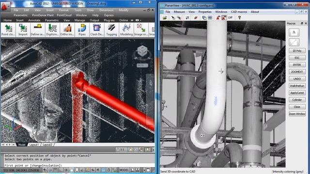 Piping AutoCAD Point Clouds with Planar View смотреть онлайн