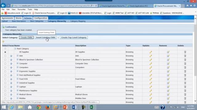 Oracle iProcurement Schema Creating Hierarchy 02 смотреть онлайн