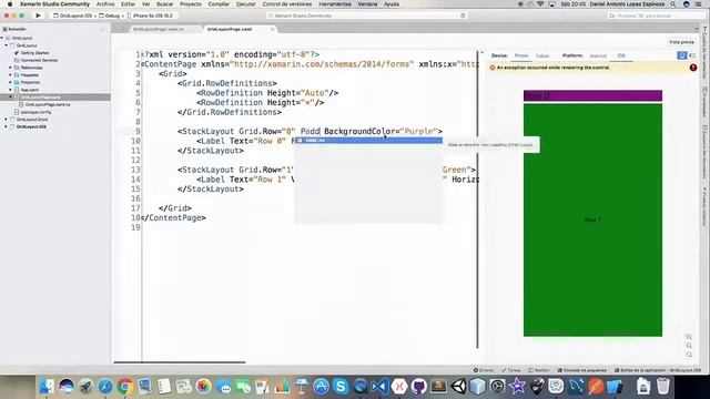 Xamarin Forms #18 Grid Container смотреть онлайн