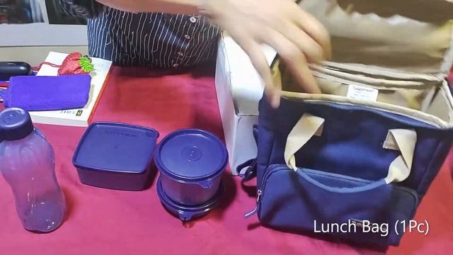Tupperware Commuter Lunch Set - Complete Lunch Box Set With Bag.