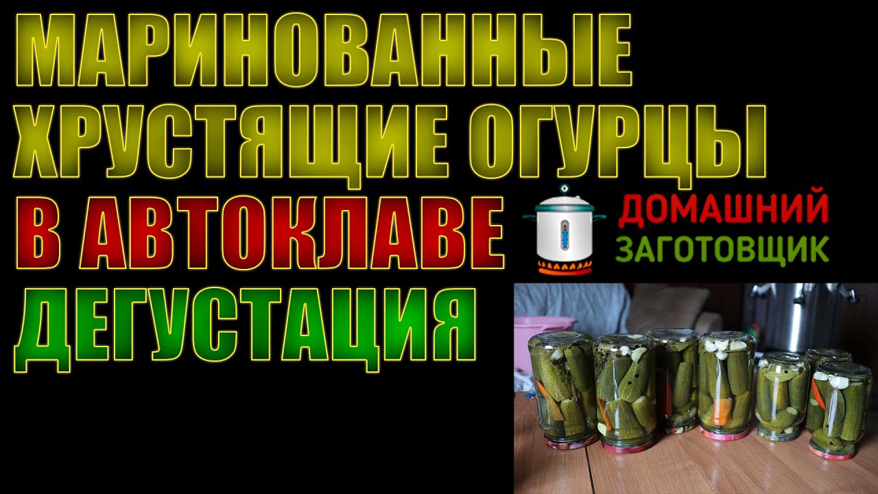 Маринованные огурцы в автоклаве "Заготовщик". Дегустация по многочисленным просьбам.