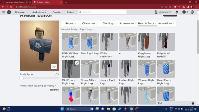How to get new free legless, korblox and fake headless on roblox- Invisible head in roblox?? смотреть онлайн