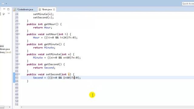 Java Programming 2017 Getters and Setters (GetMethod and SetMethods) #36 смотреть онлайн