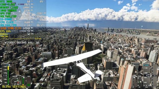 Microsoft Flight Simulator [NEW YORK]: RTX 3080 OC & i9-9900K | 1440P смотреть онлайн