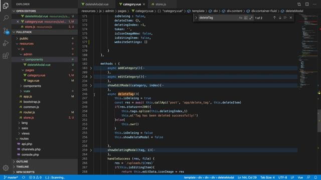 Reusable delete modal using vuex and watch | Full Stack Laravel Development | Part 17 смотреть онлайн