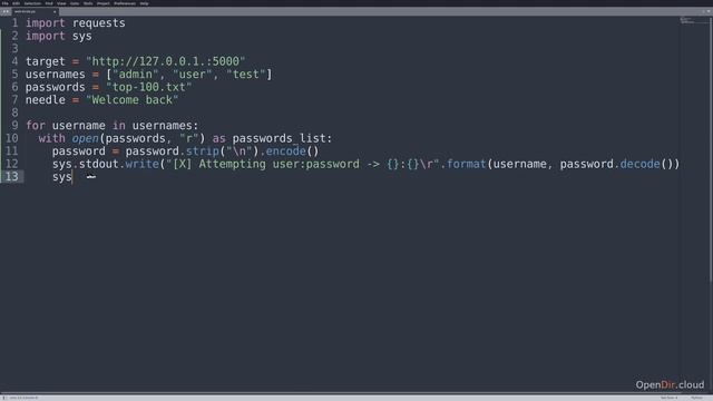034-Project #3 - Web login form brute forcing смотреть онлайн