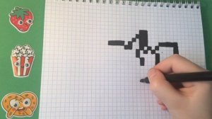 Как нарисовать ПИКАЧУ по клеточкам / Сложные рисунки по клеточкам / Пиксель мания 0+