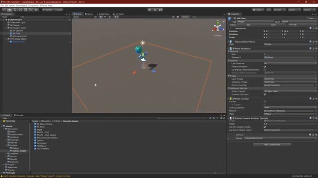 Basic Scene - Location-based AR in Unity3D with AR+GPS Location смотреть онлайн