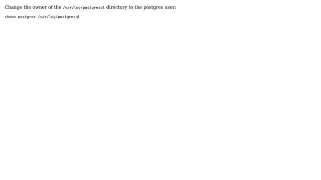 DevOps & SysAdmins: Postgresql - Error: Could not create log file /var/log/postgresql/... смотреть онлайн