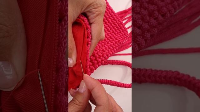 Тут нет ничего сложного!!! Как пришить молнию и подкладку к сумке ? #shorts смотреть онлайн