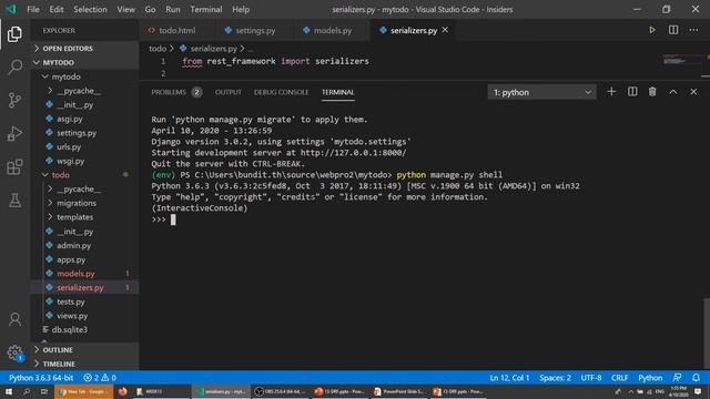 Week 13 - Part 4: Intro to Django REST Framework смотреть онлайн