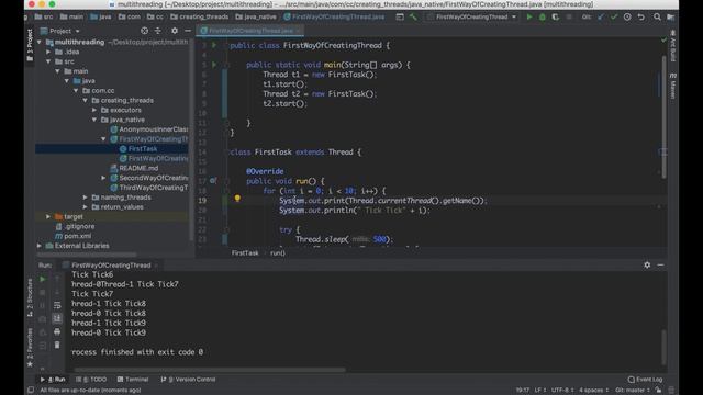 Creating Threads in Java - Native approach смотреть онлайн